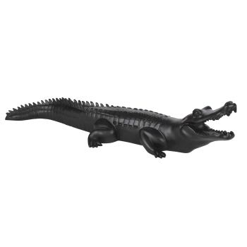 Río claro - Figura de cocodrilo en negro, alt. 20