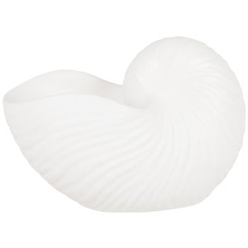 Ikaria - Figura de concha de cerámica blanca Alt. 17