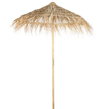 Bahamas - Fir and Braided Vegetable Fiber Parasol
