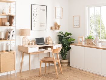 Consolle scrivania per cameretta e ufficio in stile nordico colore bianco –  Samira Italia