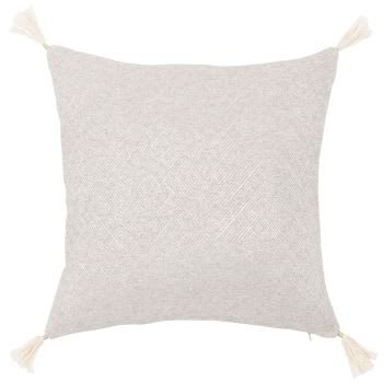 Ocra e beige Decorativo Fodera per cuscino lombare 30x45 cm | Set di 2 Boho Jacquard Fodera per cuscino Astratto | Safari Boho Federe per divano, camera da letto, soggiorno - Savanna