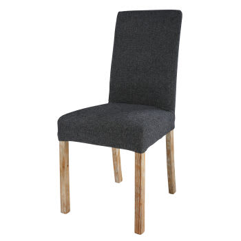 Margaux - Forro de cadeira cinzento-carvão, compatível com a cadeira MARGAUX