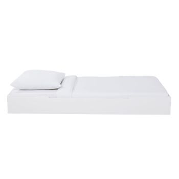 Galaxy - Tiroir de lits superposés 90x190 blanc à roulettes