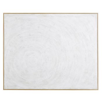 Gemaltes Leinwandbild, weiß, 153x123cm