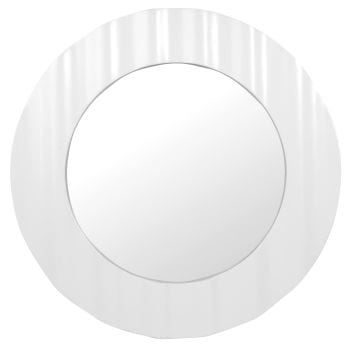 GEORGIUS - Wellenförmiger Spiegel, ecru, D60cm