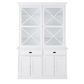 Newport - Geschirrschrank mit 4 Türen und 2 Schubladen, weiß