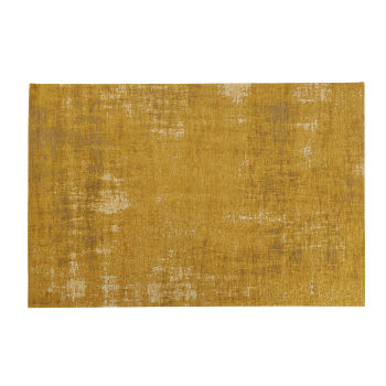 FEEL - Geweven jacquard tapijt, mosterdgeel, 120 x 180 cm