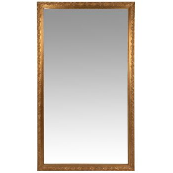 VALENTINE - Grand miroir rectangulaire à moulures dorées 120x210