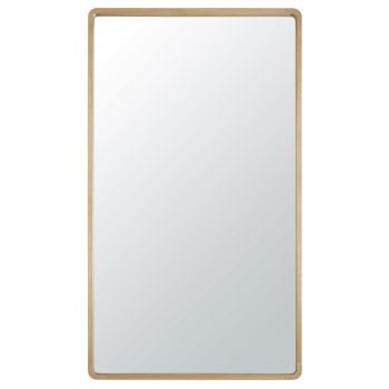 ORGANIC - Grand miroir rectangulaire à poser en chêne 100x175