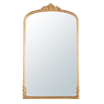 OMERA - Grand miroir rectangulaire doré effet vieilli 119x194