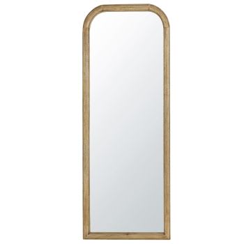 FAKI - Grand miroir rectangulaire en bois de manguier 60x162