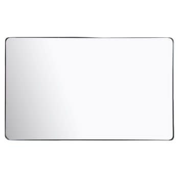 Matthew - Grand miroir rectangulaire en métal noir 165x100