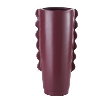 Nunatak - Grand vase en grès violet H40