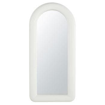 VEDRA - Grande specchio ad arco bianco 76x165 cm