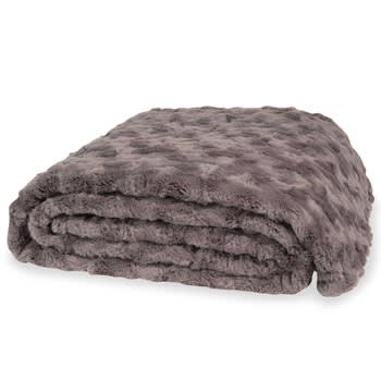 Camann - Grey Faux Fur Blanket 150x200