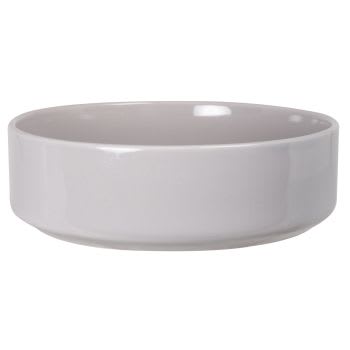 Grey stoneware salad bowl D23cm