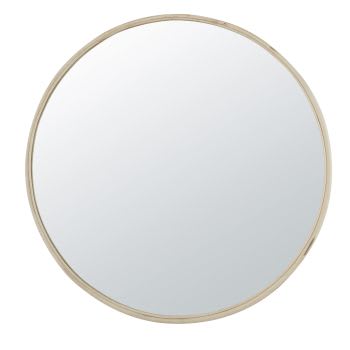 GUELIZ - Specchio rotondo in rattan Ø 130 cm