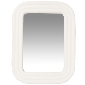 GURI - Rechthoekige spiegel, wit, 62 x 48 cm