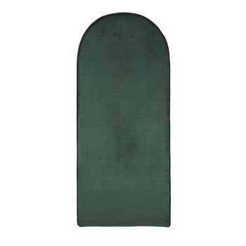 Hackney Business - Moduleerbaar hoofdeinde van groen velours voor professioneel gebruik 60 x 140,5 cm