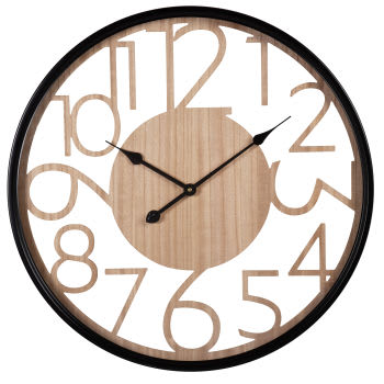 SOFIA - Horloge murale ronde bicolore D67