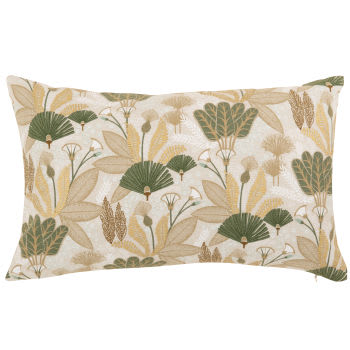 JINANE - Housse de coussin en coton biologique motif floral 30x50