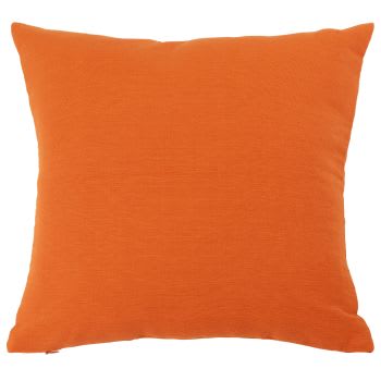 Olario - Housse de coussin en coton recyclé orange 40x40