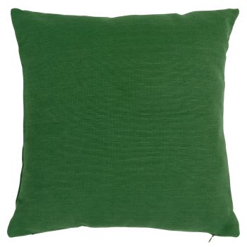 Olario - Housse de coussin en coton recyclé vert 40x40