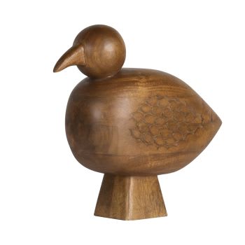 IAGO - Statuette oiseau en bois de manguier H30