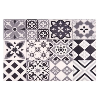 NOVA - Individual de vinil com motivos de mosaicos hidráulicos 30x45