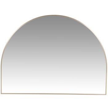 JOHAN - Bogenförmiger Spiegel aus schwarzem Metall, 100x75cm