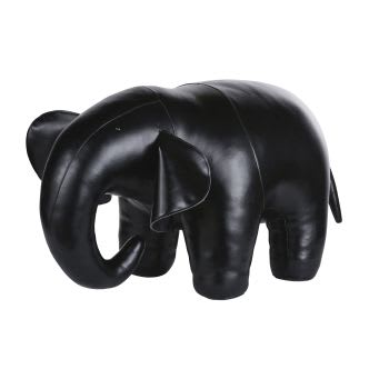 JULIAN - Beeld van olifant, zwart, H45