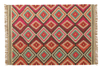 Acapulco - Kelim-stijl geweven tapijt van wol en jute 160x230