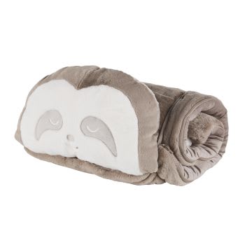 CHAMAREL - Kinderschlafsack Faultier, kastanienbraun und gebrochen weiß