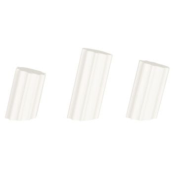 CALLIOPE - Kleiderhaken in Säulenform aus weißem Kiefernholz, Set aus 3