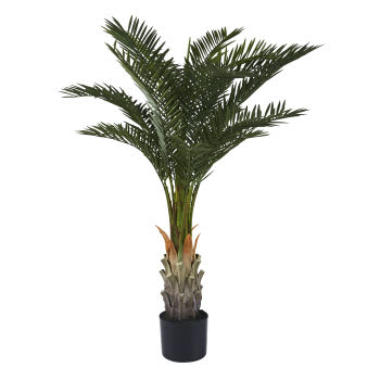 LEVI - Künstliche Palme, grün und braun