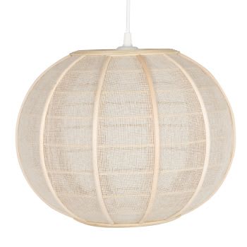 Assouana - Lampada a sospensione in bambù beige Ø 35 cm