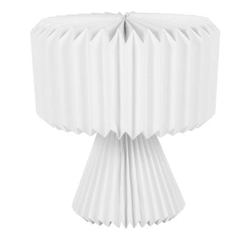 VINA - Lámpara con forma de abanico de papel plegado blanco