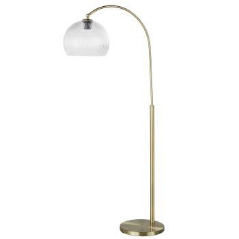 Lámpara de pie arqueada de metal dorado Alt. 160