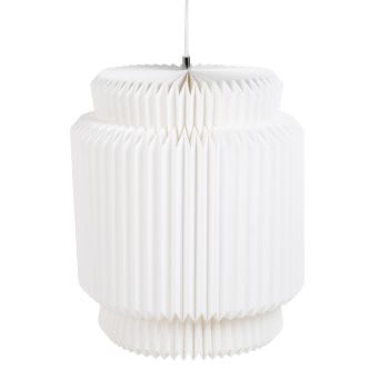 VINA - Lámpara de techo de papel plegado blanco
