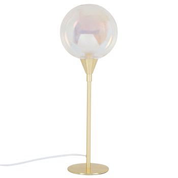 Naos - Lampe en métal doré et globe en verre