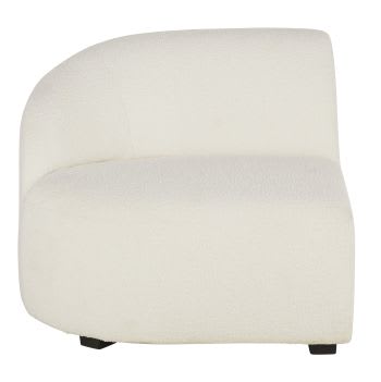 Virgile - Linkse armleuning van gebroken witte zetel met 2 zitplaatsen