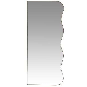 LUBIN - Asymmetrischer Spiegel aus goldfarbenem Metall, 51x118cm