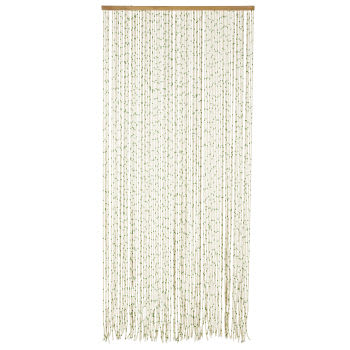 MAELYS - Türvorhang mit Perlen aus Tannenholz, 91x200cm