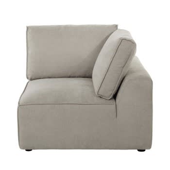 Malo - Angolo per divano componibile beige in tessuto