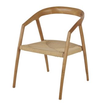Mangrove - Chaise en bois de frêne et papier tressé