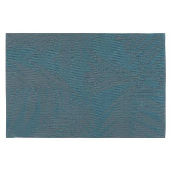 LEAF - Mantel individual con estampado tropical verde y negro - Lote de 4