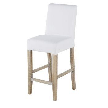 Margaux - Overtrekbare stoel met grenen poten voor centraal eiland H65