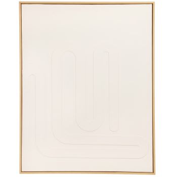 MARTINA - Wanddecoratie, wit, 59 x 75 cm