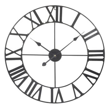 Mécano - Horloge murale en métal noir D60