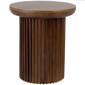 KATIA - Mesa auxiliar de madera de paulonia maciza